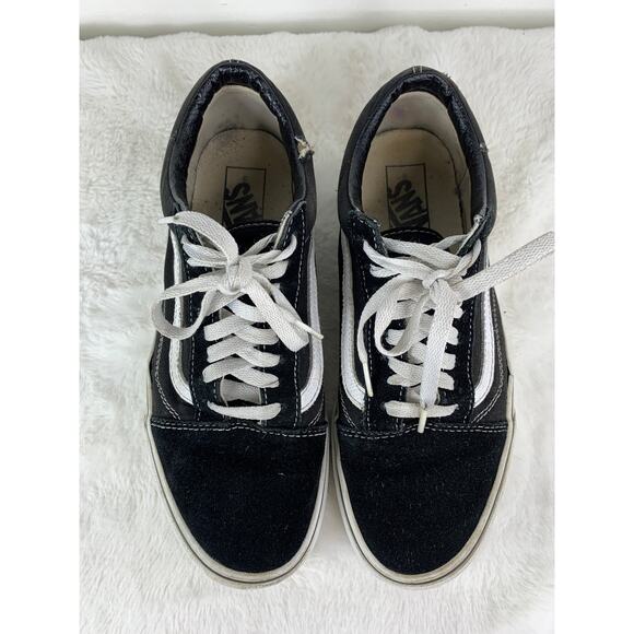 Vans Old Skool Black/White Canvas/Suede Sneakers Men's Size 8 - Picture 8 of 9